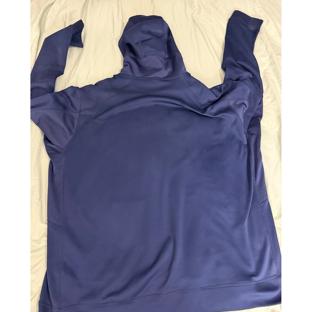 Nike Milwaukee Brewers Therma-FIT Full Zip Hoodie Navy Blue Mens XXL MLB Jacket - Picture 2 of 4